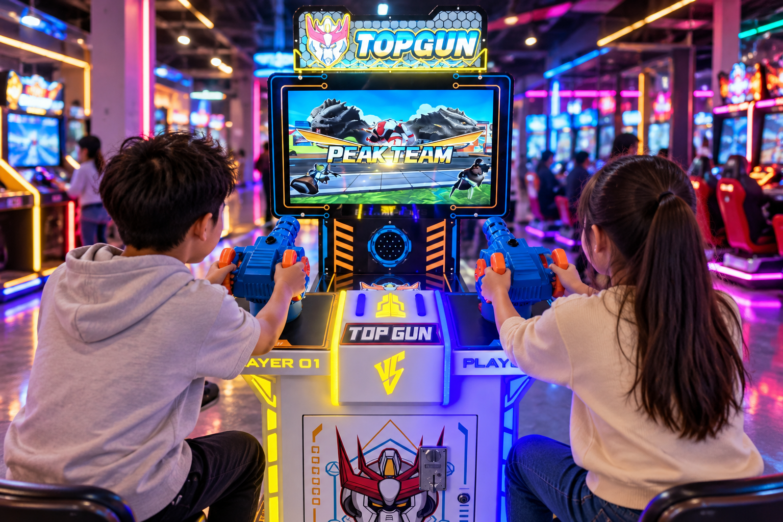 Kids arcade companion game placement